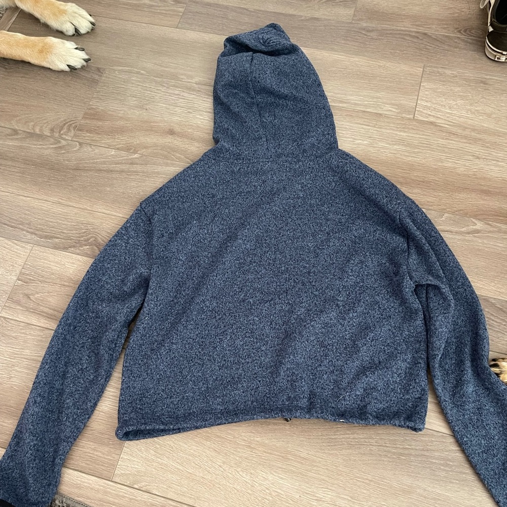 Pink Cropped Drawstring Pullover - image 2